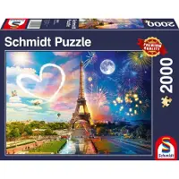 Schmidt Jeux Puzzle Paris, jour et nuit 2000 pièces 58941
