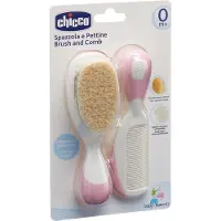 Chicco Baby Moments ensemble pour cheveux 0m+ Pink 2 pcs