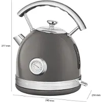 Profi Cook 511192 Bouilloire PROFI COOK PC-WKS 1192, anthracite/acier inoxydable