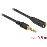 DeLOCK 85627 câble audio 0,5 m 3,5mm Noir