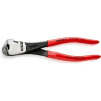 Knipex Pince coupante longueur 200mm polie Poignées recouvertes de plastique SB - 67 01 200 SB