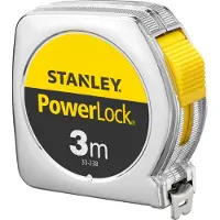 Stanley Mètre ruban 3m x 12,7mm - 1-33-238 - Powerlock ABS - Métal chromé