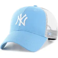 47Brand Garçons, Casquette, Enfants Trucker Cap - BRANSON New York Yankees sky, Blanc, Bleu, (52, 53, 54, 55, 56)