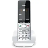 Gigaset Téléphone SIECOMFORT501W DECT Identification de l'appelant Argent Blanc