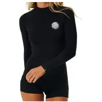 Rip Curl Premium Boyleg Long Sleeve Back Zip Uv Shorty Noir XL Femme