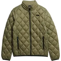 Superdry Homme Veste à Matelassage en Losanges Fuji Lite Vert Taille: L
