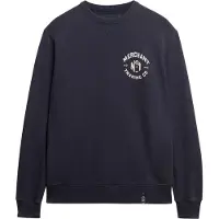 Superdry Homme Coton The Merchant Store Sweat, Bleu Marine, Taille: S