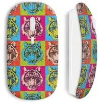 CAPACHEAP Souris sans Fil Tiger style art multicolor