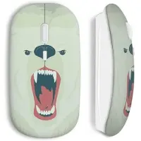 CAPACHEAP Souris Sans Fil Ourson Blanc