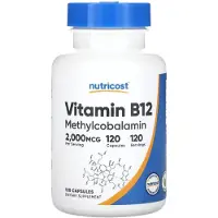 Nutricost , Vitamine B12, 2 000 mcg, 120 Gélules