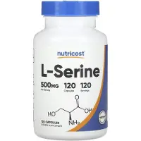 Nutricost , L-Sérine, 500 mg, 120 gélules