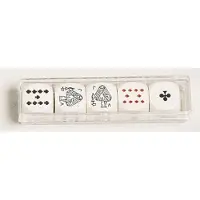 Piatnik 5 pcs. dés de poker 0 0 0