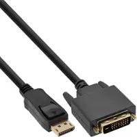 InLine 17114 câble vidéo et adaptateur 1,5 m DVI-D DisplayPort Noir