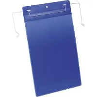 Durable Pochettes pour documents avec cintres, l. 210 x H 297 mm (A4 portrait), 50 p., bleu