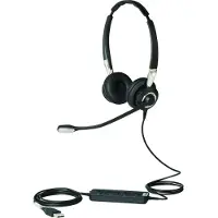 Jabra Biz 2400 Ii Duo Wb Voip Headphones Argenté