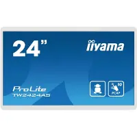 Iiyama ProLite TW2424AS-W1 - Écran LED - 24" (23.8" visualisable) - fixe - écran tactile - 1920 x 1080 Full HD (1080p) - IPS - 1000:1 - 14 ms - HDMI, USB-C - haut-parleurs - blanc, mat