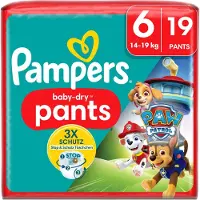Pampers Baby-Dry Pants Paw Patrol, Taille 6, 19 couches-culottes