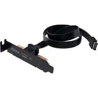 Akasa Adaptateur de support PCI à profil bas, USB 3.1 Type C
