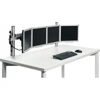 Novus TSS Control Center - Kit de fixation (2 bras articulés, 2 supports de fixation pour colonne), Accessoires TV, Argent