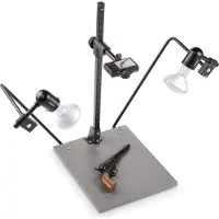 Kaiser Camera Stand Reprokid With Lighting Unit 5360 Noir