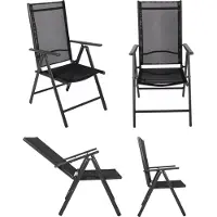 VCM 3 pièces Ensemble de meubles de jardin / groupe de salle à manger / 1xtable, 2x chaises / table Dimensions env. H. 76 x W. 80 x D. 80 cm / Chaises 80 SW