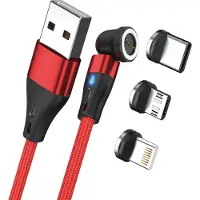RealPower Câble magnétique 3 Amp avec adaptateurs (1 m)