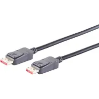 Shiverpeaks S/CONN maximum connectivity Câble de connexion DisplayPort 1.4, 8K, 1,0m (1 m), Câble vidéo, Noir