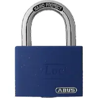 ABUS Cadenas à cylindre T65AL/40 bleu gl. largeur du corps 43 mm aluminium s'entrouvrant