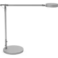 MAUL Lampe de bureau LED MAULgrace, variateur tactile à 4 niveaux, avec bras double en aluminium, 300 lm, argent