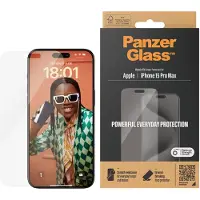 PanzerGlass Protection d'écran en verre trempé Anti-bactéries pour Apple iPhone 15 Pro Max