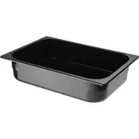 Hendi Eiscreme-Behälter Polycarbonat, 5L, Schwarz, 360x250x(H)80mm