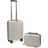 Feru Malibu 55 cm suitcase and small bag, khaki, Valise, Vert