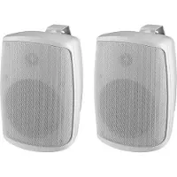 Monacor Haut-parleur mural ELA 2 voies 100 V 60 W 100 dB passif IP65 2 pièces ws WALL-04T/WS