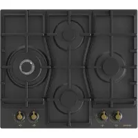 Gorenje GW6D42CLB hob Black Built-in 60 cm Gas 4 zone(s)