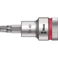Wera 8767 C HF TORX Embouts à douille TORX HF Zyklop à emmanchement 1/2" avec fonction de retenue, TX 40 x 60 mm