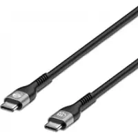 Manhattan 356367 USB2.0 USB-C Kabel Stecker/Stecker 240W 2m schwarz