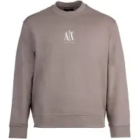 Armani Exchange Sweat-shirt noisette / blanc