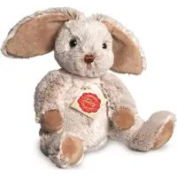 Teddy HERMANN® Teddy Hermann Lapin en peluche, doudou, peluche, animal domestique, assis, peluche, gris, 25 cm, 93853