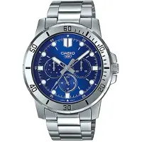 Casio Mtpvd300d2eud 45mm 3atm Quartz Analogical Watch Argenté Homme