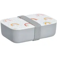 Zeller Present Lunch Box "Rainbow", plastique, Lunch box, Gris, Multicolore