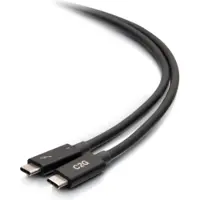 C2G 2.5ft Thunderbolt 4 USB Cable - USB C to USB C - 40Gbps - M/M - Câble Thunderbolt - 24 broches USB-C (M) à 24 broches USB-C (M)