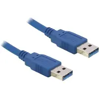 Hapena USB3AA2, 1,8 m, USB A, USB A, USB 3.2 Gen 1 (3.1 Gen 1), 5 Gbit/s, bleu