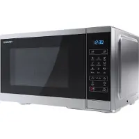 Sharp YC-MG252AE-S, Arbeitsplatte, Grill-Mikrowelle, 25 l, 900 W, Eingebautes Display, LED