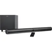 Medion P64150 2in1 Convertible Bluetooth TV Soundbar with Radio Subwoofer (Barre de son 2.1, 2 x 30 watts, 60 watts subwoofer, montage mural, HDMI ARC avec CEC, AUX, entrée optique)