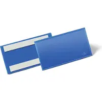 Durable Pochettes pour étiquettes multifonctionnelles et identification, PP, autocollant, n'altère pas les documents, l. 150 x H 67 mm, 50 p.