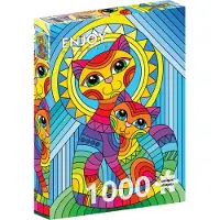 Enjoy Puzzle Puzzle 1000 pièces ENJOY – Chat et Chaton inséparables