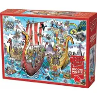 Cobble Hill Puzzle DoodleTown : Expédition Viking 1000 pièces