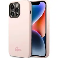 Lacoste LCHCP14XSI iPhone 14 Pro Max 6,7" jasnoróżowy/rose pâle étui rigide en silicone (Apple iPhone 14 Pro Max), Coque pour téléphone portable, Pink, Rose