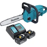Makita DUC 307 SG2X3 tronçonneuse à chaîne sans fil 18 V 30 cm Brushless + 2x batterie 6,0 Ah + chargeur