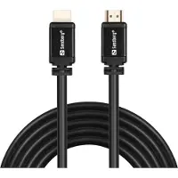 Sandberg HDMI (Typ A) — HDMI (Typ A) (5 m), Câble vidéo, Noir